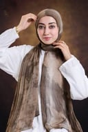 طرحة مسي شيفون مشجرة