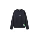 Dark Blue Sweatshirt with Layered Logo Print (Unisex)
