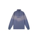 Washed blue quarter zip sweatshirt set