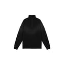 Washed black quarter zip sweatshirt set