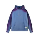 Blue Acid-Wash Hoodie With Spray  Effect ( Unisex )