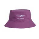 Bucket purple/white hat