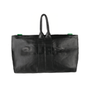 Black Duffle Leather Bag