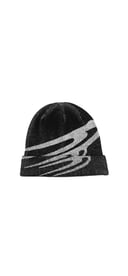 Unisex BLURRY Logo Black Beanie