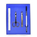 Brow Grooming Kit: Brow Brush & Spoolie + Scissors + Tweezers + Brow Razor + Pouch by Eyeko