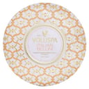شمع قصدير مزخرف مع 3 فتائل - Italian Bellini 340g/12oz من فولوسبا