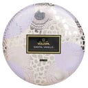 شمع قصدير مزخرف مع 3 فتائل - Santal Vanille 340g/12oz من فولوسبا