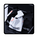 حقيبة توزيعات قماشية مع عطر