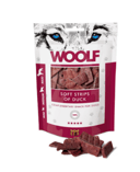 وولف مكافآت بط طرية - شرائح للكلاب  100جم Woolf Soft Duck Strips Treats for Dogs 100gm W3