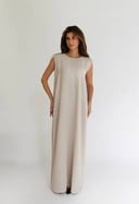 Beige Basic Dress