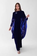 Sapphire Velvet Dress