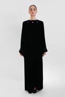 Black Velvet Circle Cutouts