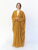 Mustard Velvet Embroidered