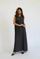 Deep Grey Basic Dress