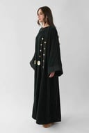 Embroidered Velvet Abaya