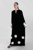 Black Velvet Polka Dots