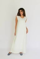 White Basic Dress