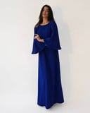 Crepe with Crystal Sleeve Dress