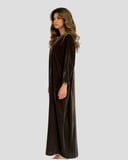 Olive Brown Velvet Dress