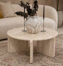 طاوله قهوه رخام ترفنتينو90×90×45سم