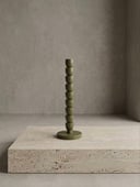 HANDCRAFTED WOODEN CANDLE HOLDER – OLIVE (LARGE)