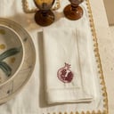 POMEGRANATE NATURAL NAPKINS (SET OF 4)
