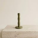 HANDCRAFTED WOODEN CANDLE HOLDER – OLIVE (SMALL)