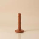 HANDCRAFTED WOODEN CANDLE HOLDER – RUSTY (SMALL)