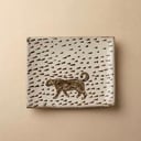HAND-PAINTED ARABIAN LEOPARD FLAT TRAY SMALL