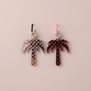 PALM LARGE TWO TONE REVERSIBLE EARRINGS 06.5