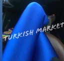 Royal blue metallic leggings