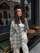 Olive Plaid Flannel Chemise 