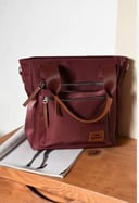 Burgundy Tote Bag