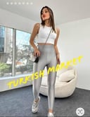 Silver Metallic leggings