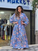 Blue floral dress