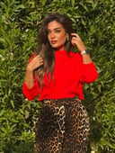 Crop Red Wool Pullover 