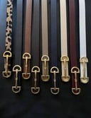 Black Belt with Gold Toned Buckles