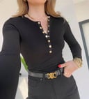 Basic Top with Gold Buttons 