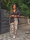 Brown pattern pants