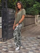 Olive pattern pants