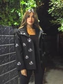 Classic Black Jacket with Silver Sequins