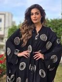 Black tunic gold embroidered 