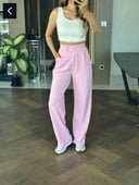 Pink Classic Stitch Pants