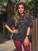 Black Mickey shimmery tshirt