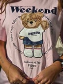 Pink teddy tshirt