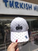 Alo white polka caps