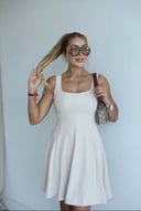 Nude beige kare body shaper dress