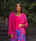 Fushia Linen Shirt 