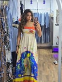 Orange maxi Alemais dress