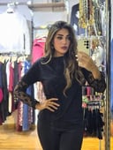 Black lace tshirt 